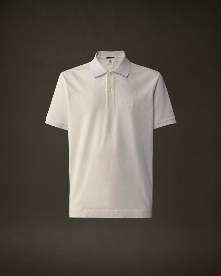 The metropolis series stretch piquet polo - Gauze white