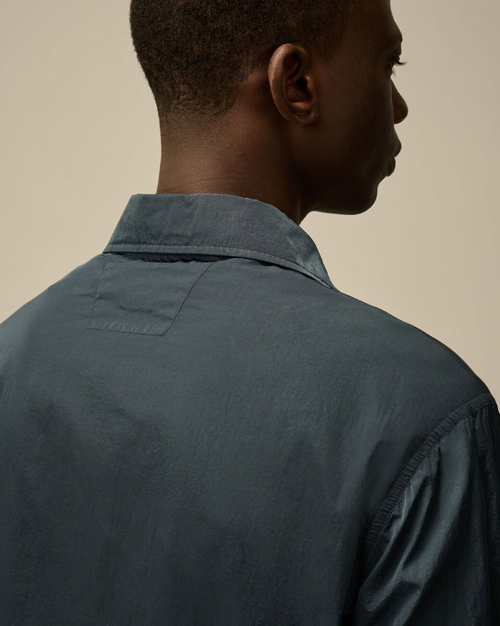 Chrome-R Full Button Overshirt - India Ink