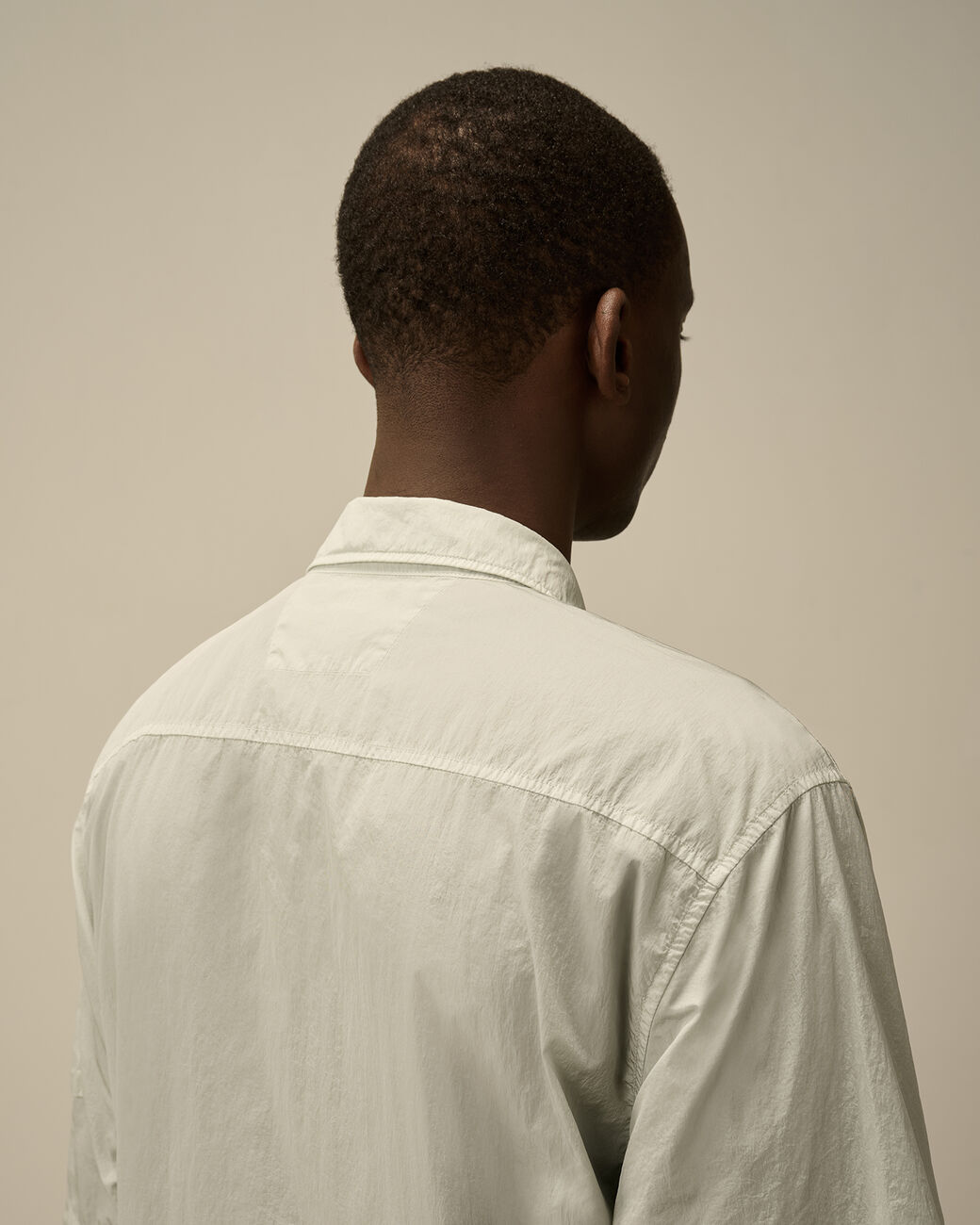 Chrome-R Short Sleeve Overshirt - Blue fox-grey