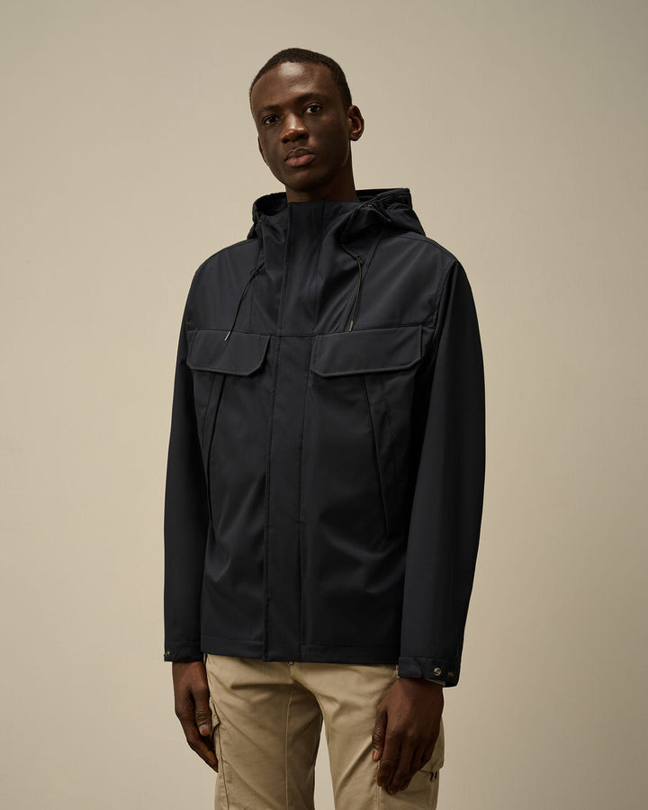 C.P. Shell-R Double Pocket Goggle Jacket - Total eclipse blue