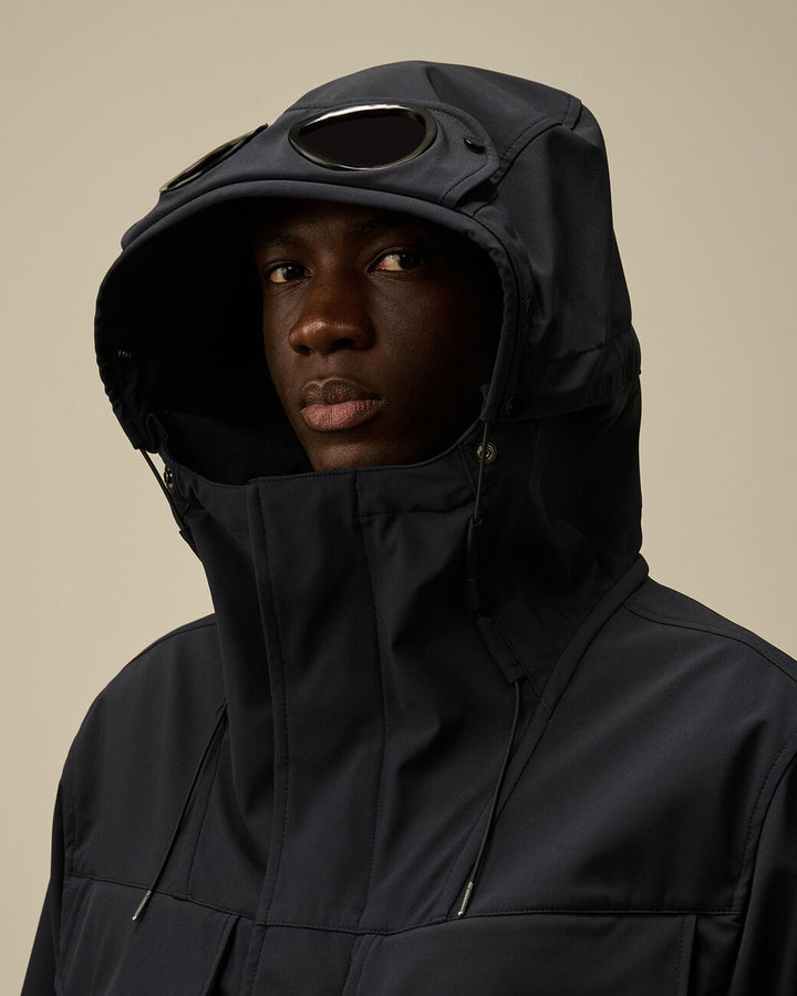 C.P. Shell-R Double Pocket Goggle Jacket - Total eclipse blue