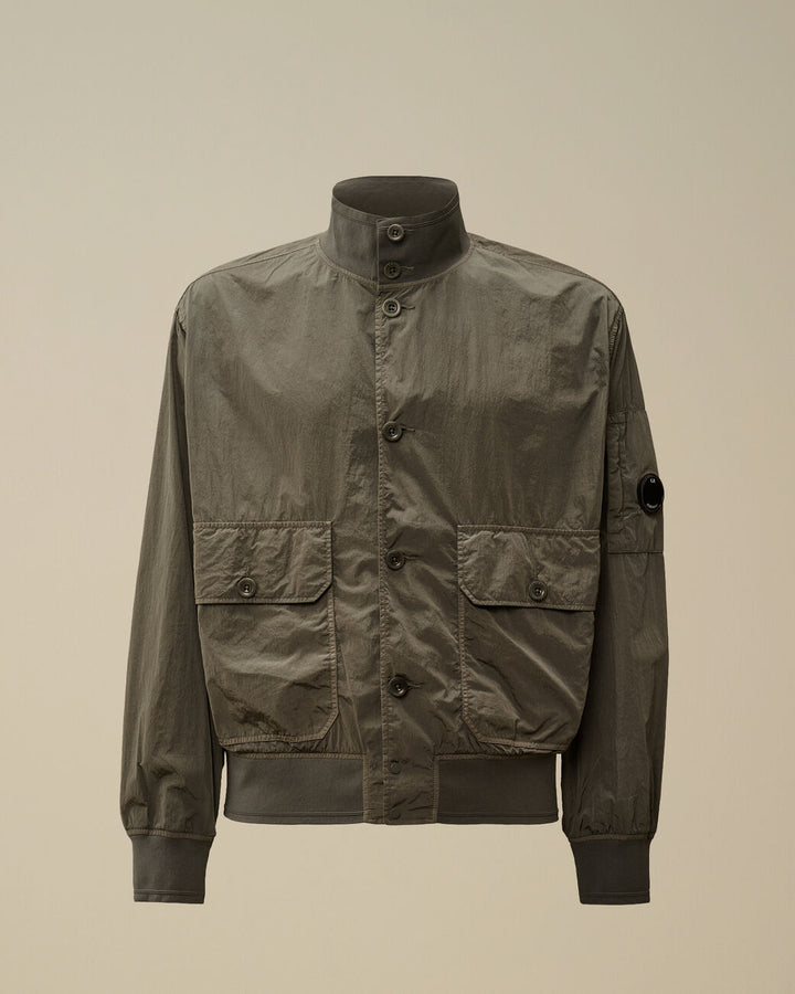 Chrome-R Full Button Jacket - Smoked pearl