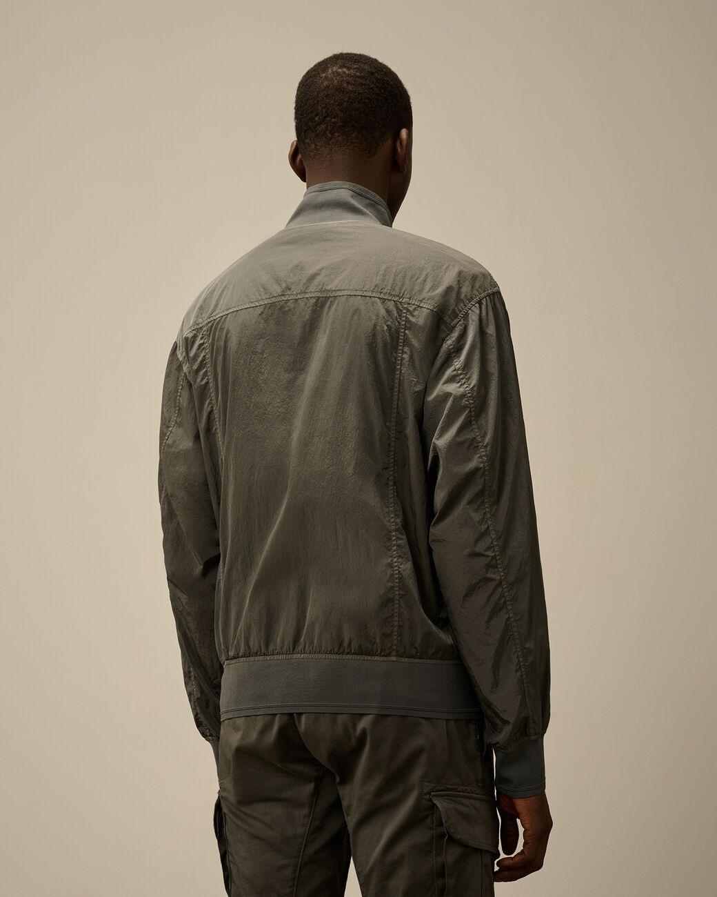 Chrome-R Full Button Jacket - Smoked pearl