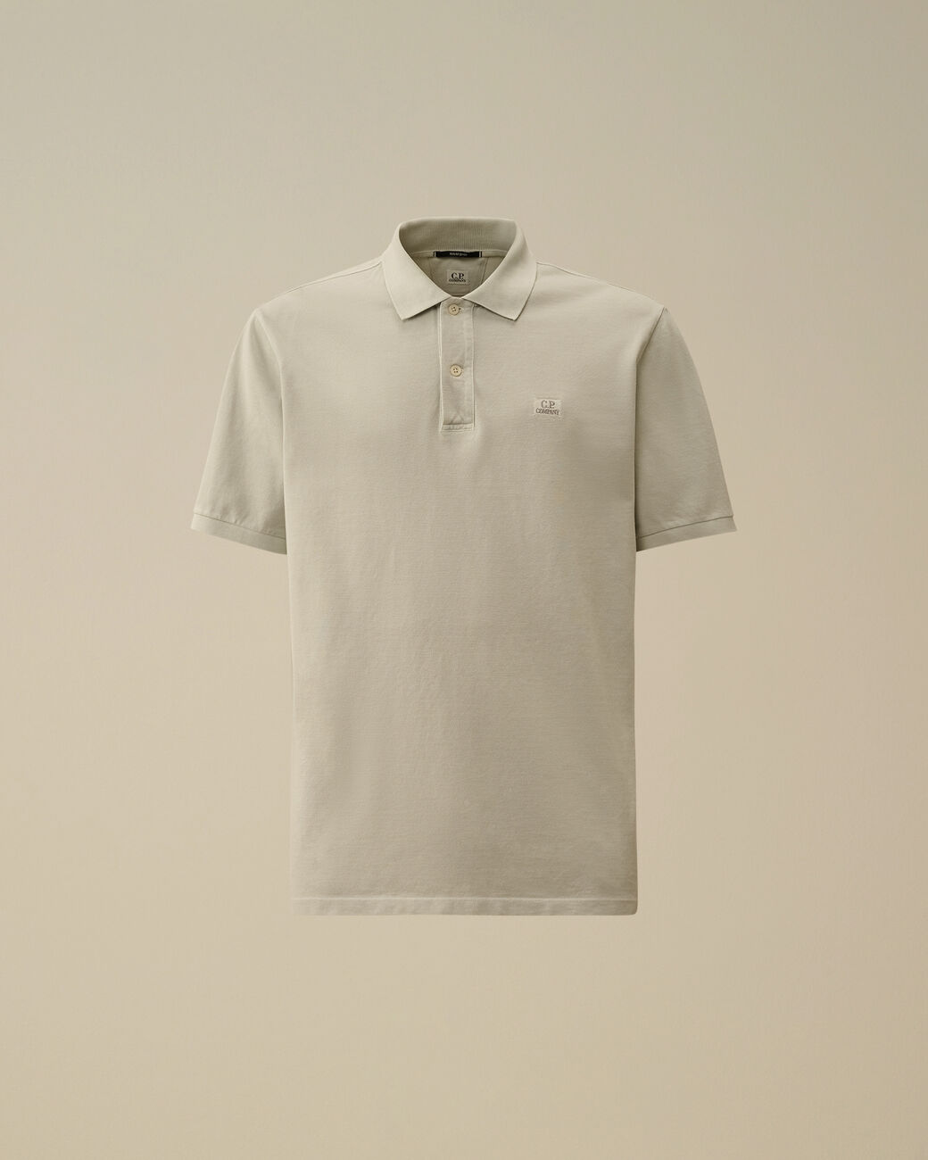 24/1 Piquet Logo Polo - Blue fox grey
