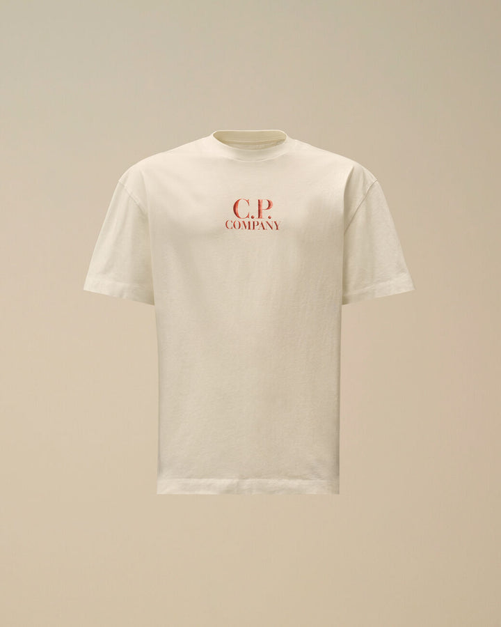 30/1 Jersey Logo T-Shirt - Gauze white