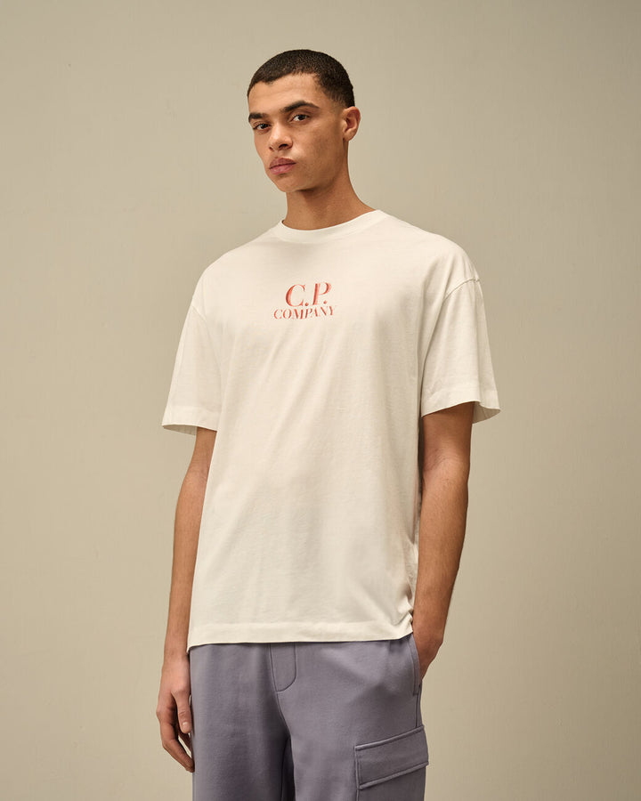 30/1 Jersey Logo T-Shirt - Gauze white