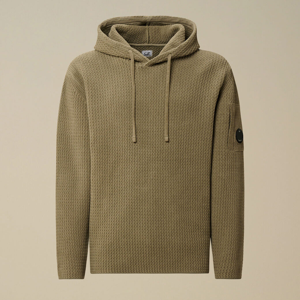 CHENILLE HOODED SWEATER - FALLEN ROCK