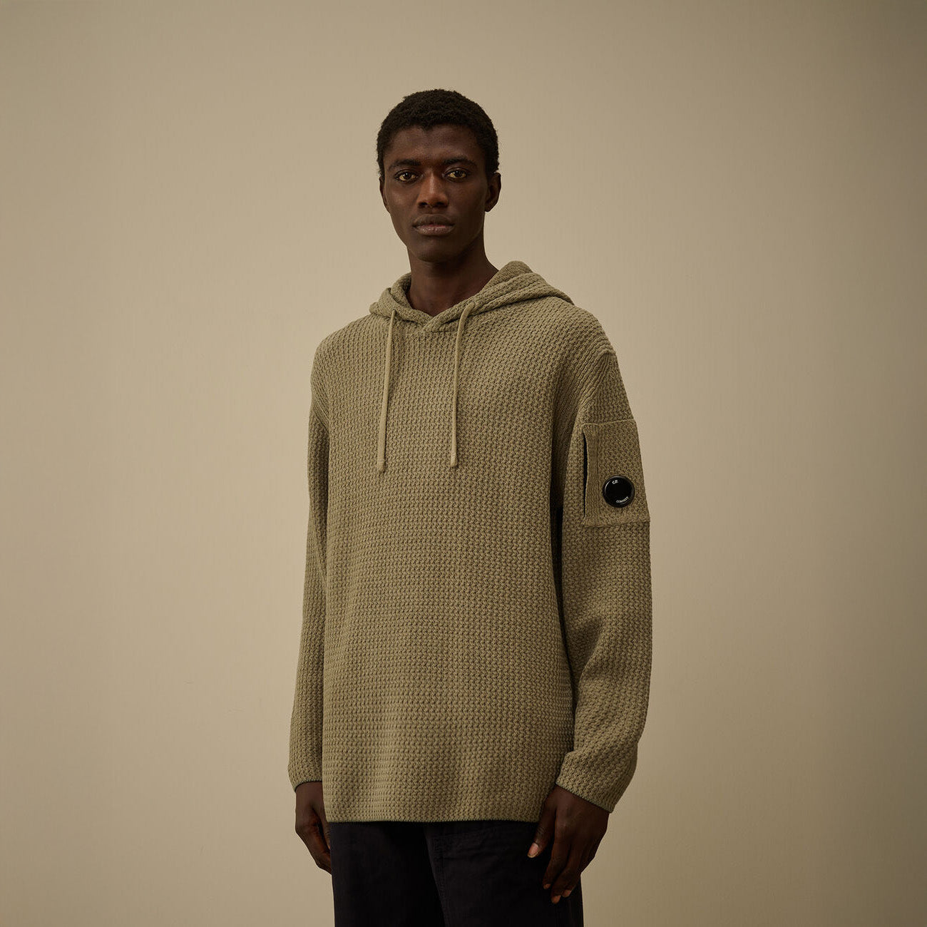 CHENILLE HOODED SWEATER - FALLEN ROCK