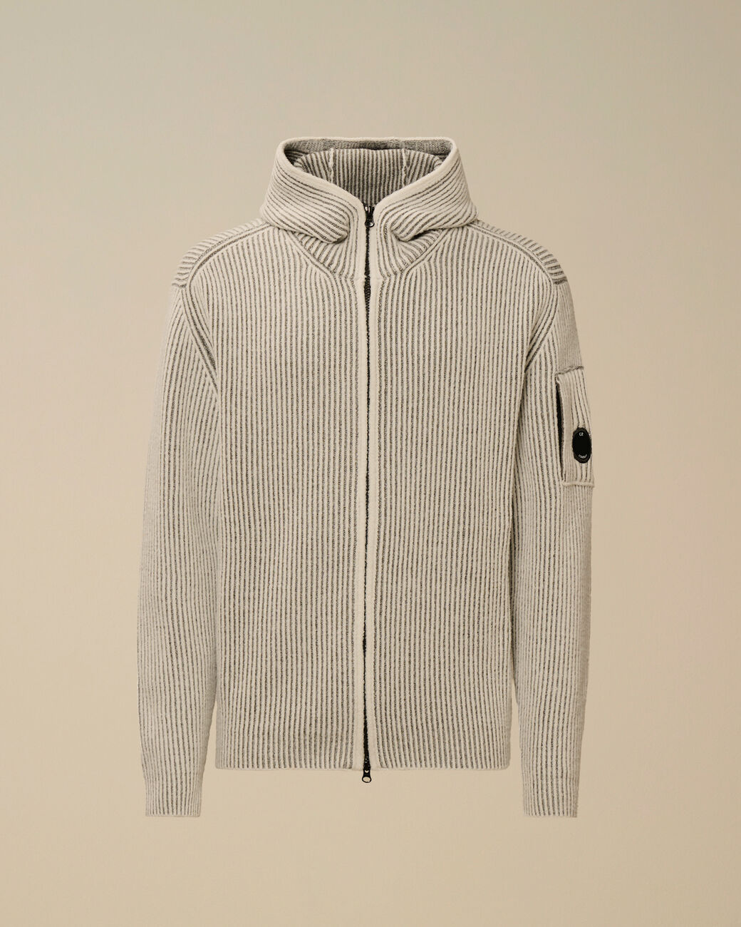 FLEECE KNIT ZIP SWEATER