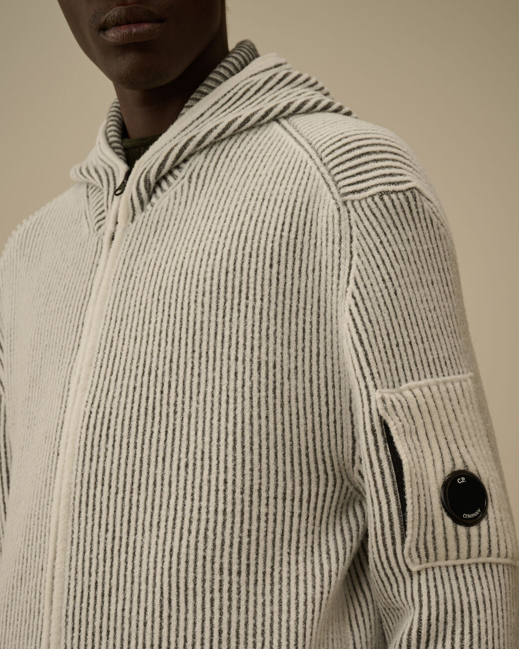 FLEECE KNIT ZIP SWEATER