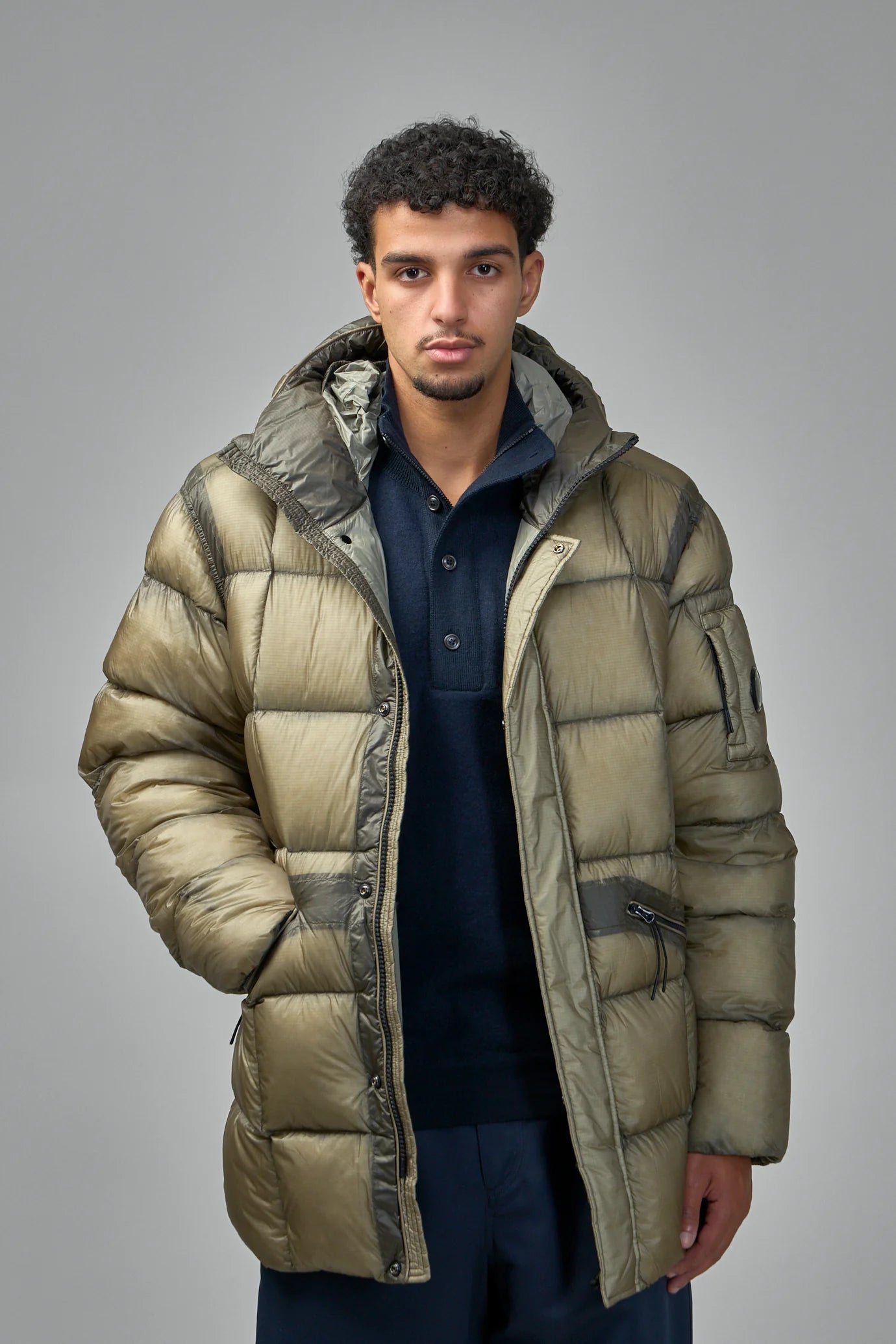 D.D. SHELL PUFFER JACKET - FALLEN ROCK