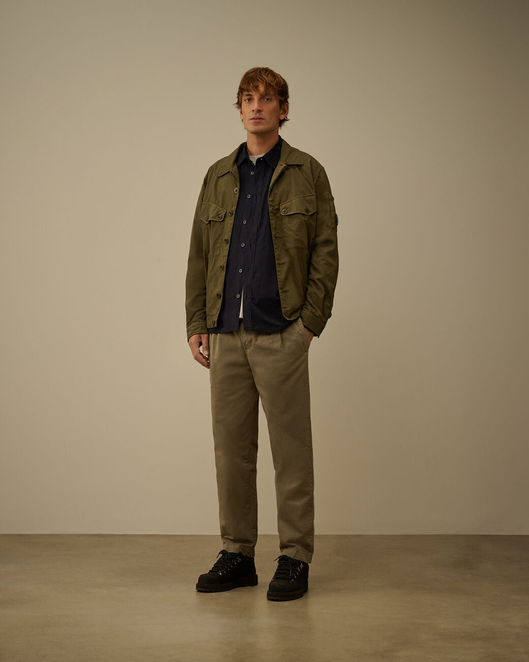 MICROREPS BUTTON SHIRT - NAVY