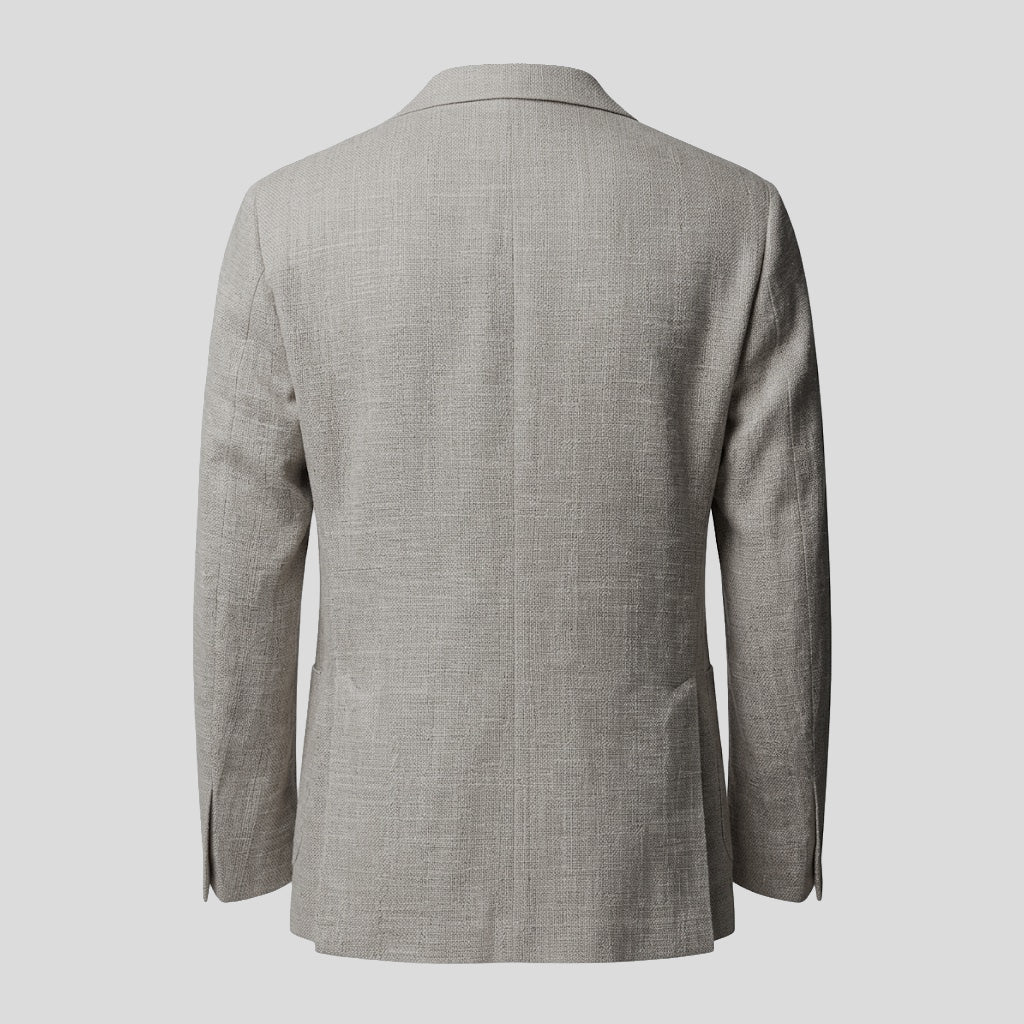 VIRGIN WOOL BLAZER - GREY-BIEGE
