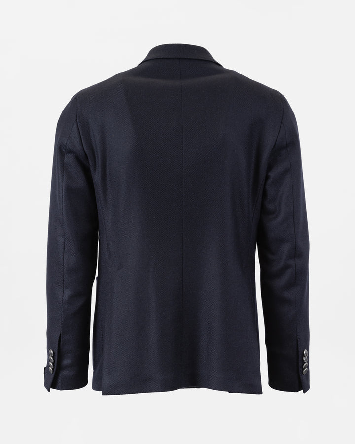 Double Breasted Blazer - Navy Wool Cashmere