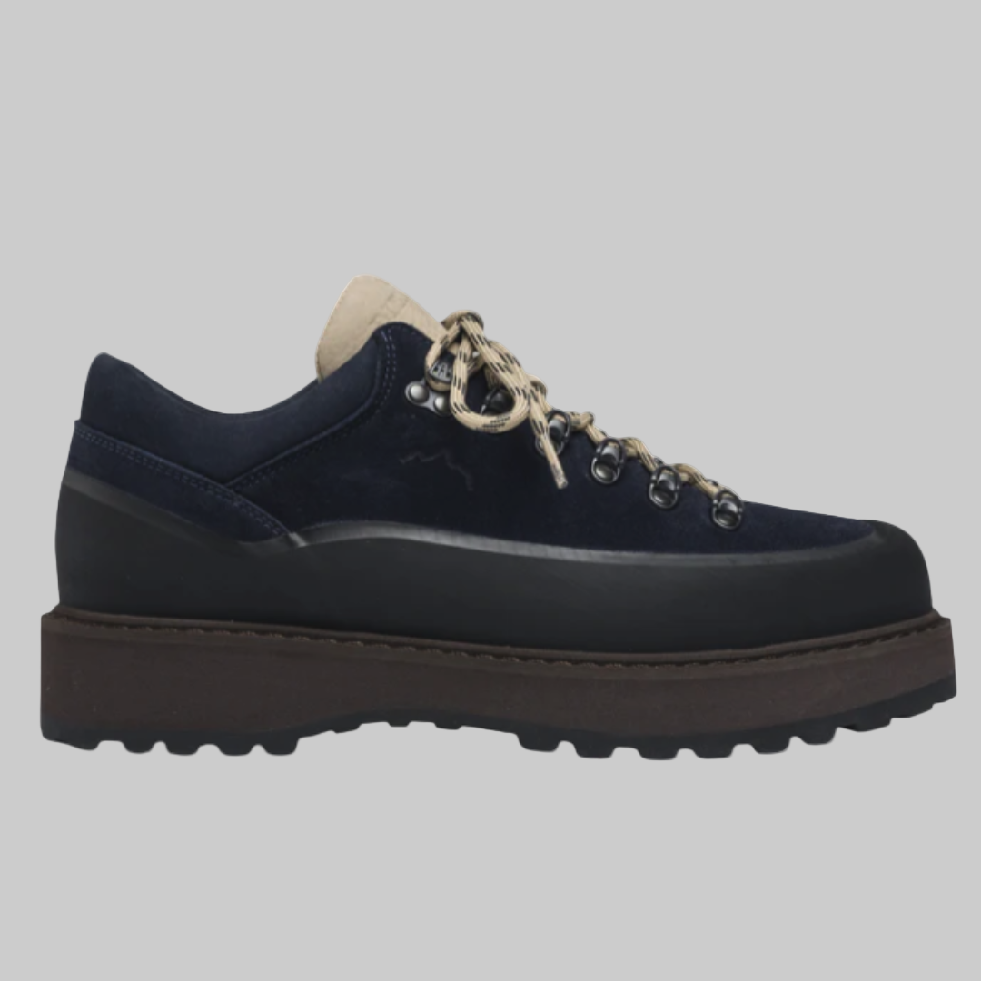 CORNARO GOMMA NAVY SUEDE
