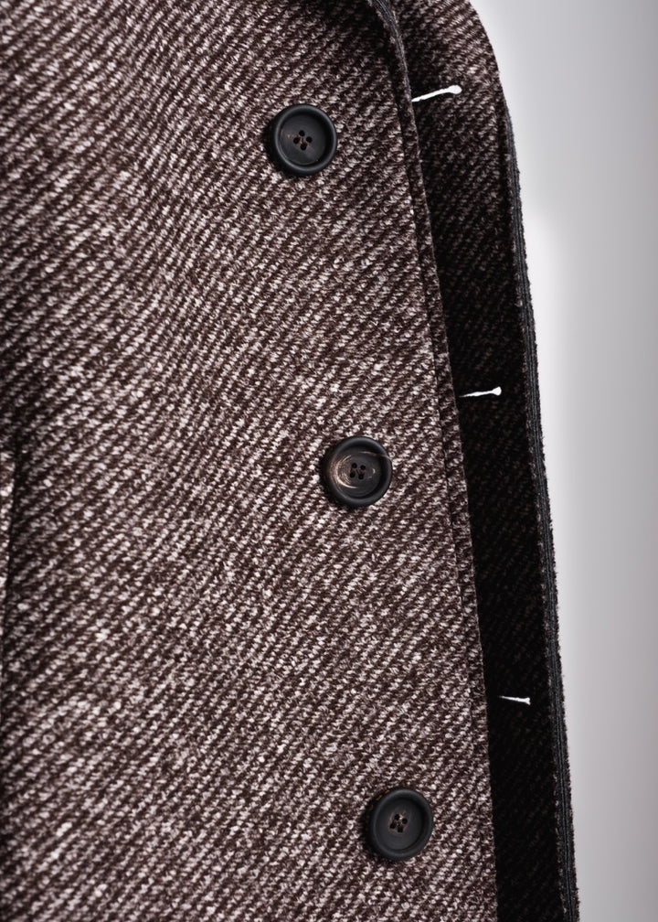 Morris Overcoat in cotton - Brown