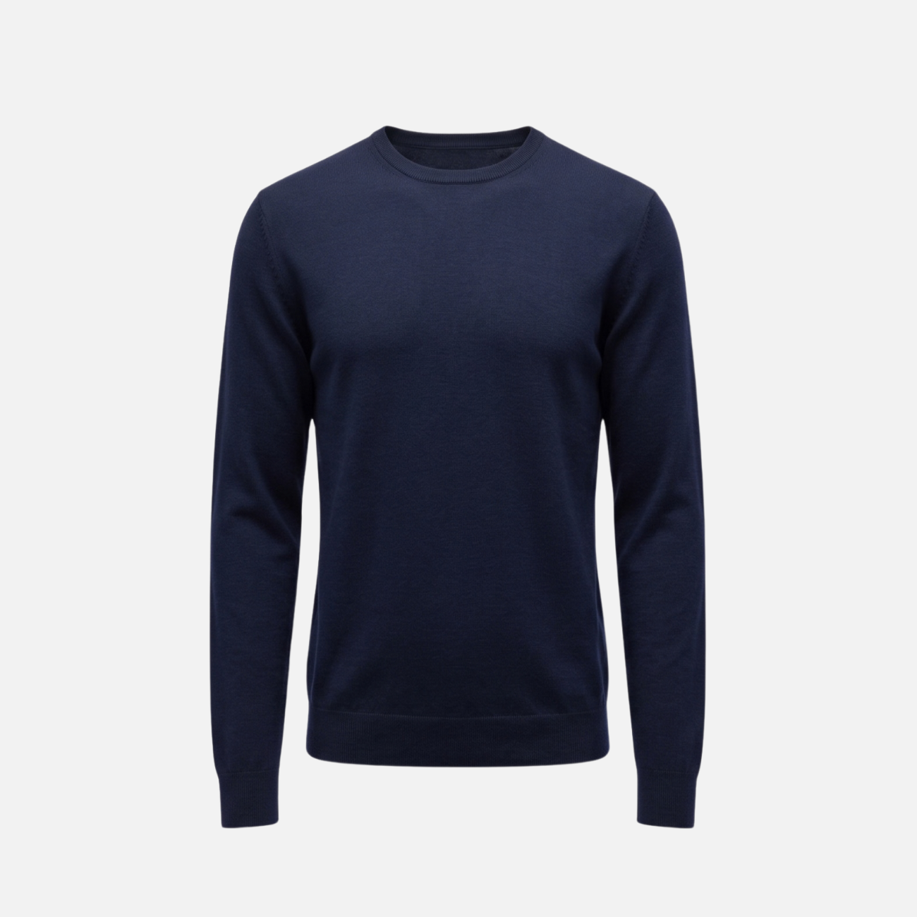 VIRGIN WOOL CREWNECK - NAVY