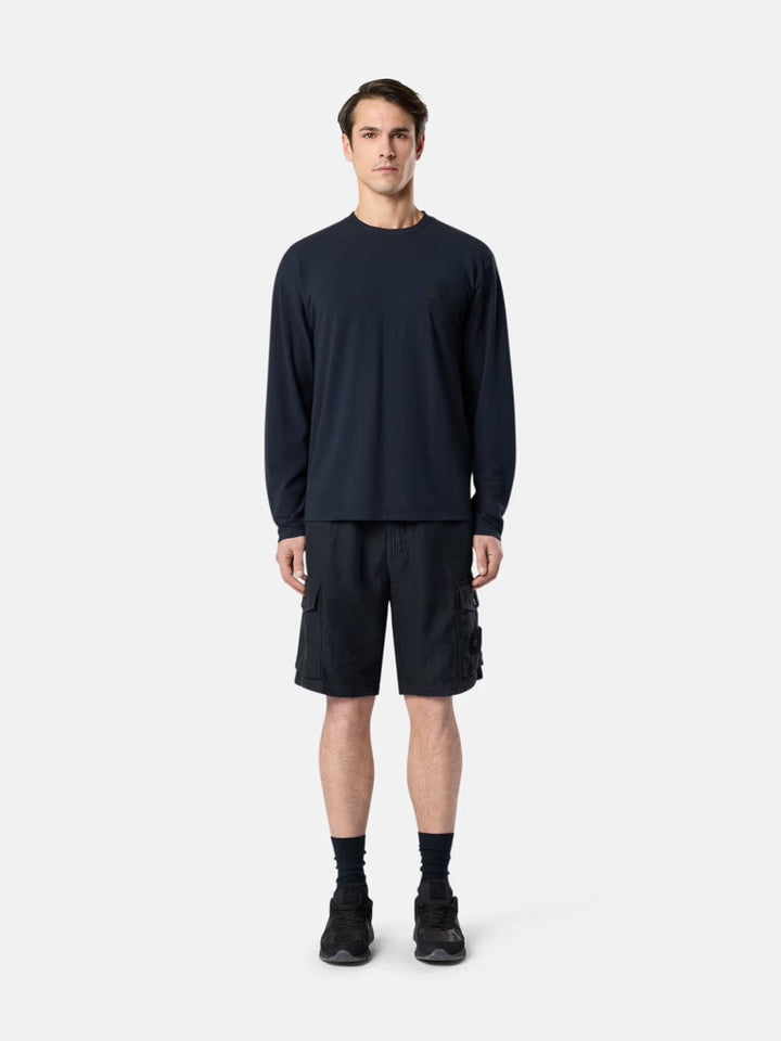 Stone Island Ghost  2100007 CREPE COTTON JERSEY T-shirt - Navy Blue