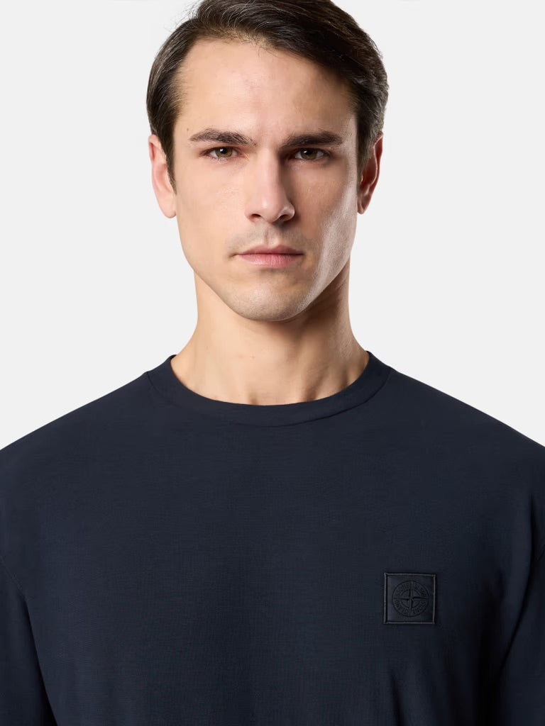 Stone Island Ghost  2100007 CREPE COTTON JERSEY T-shirt - Navy Blue