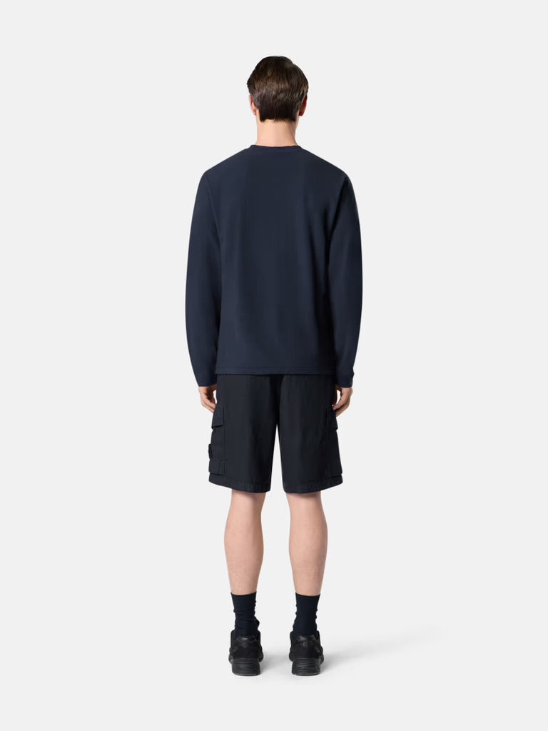 Stone Island Ghost  2100007 CREPE COTTON JERSEY T-shirt - Navy Blue