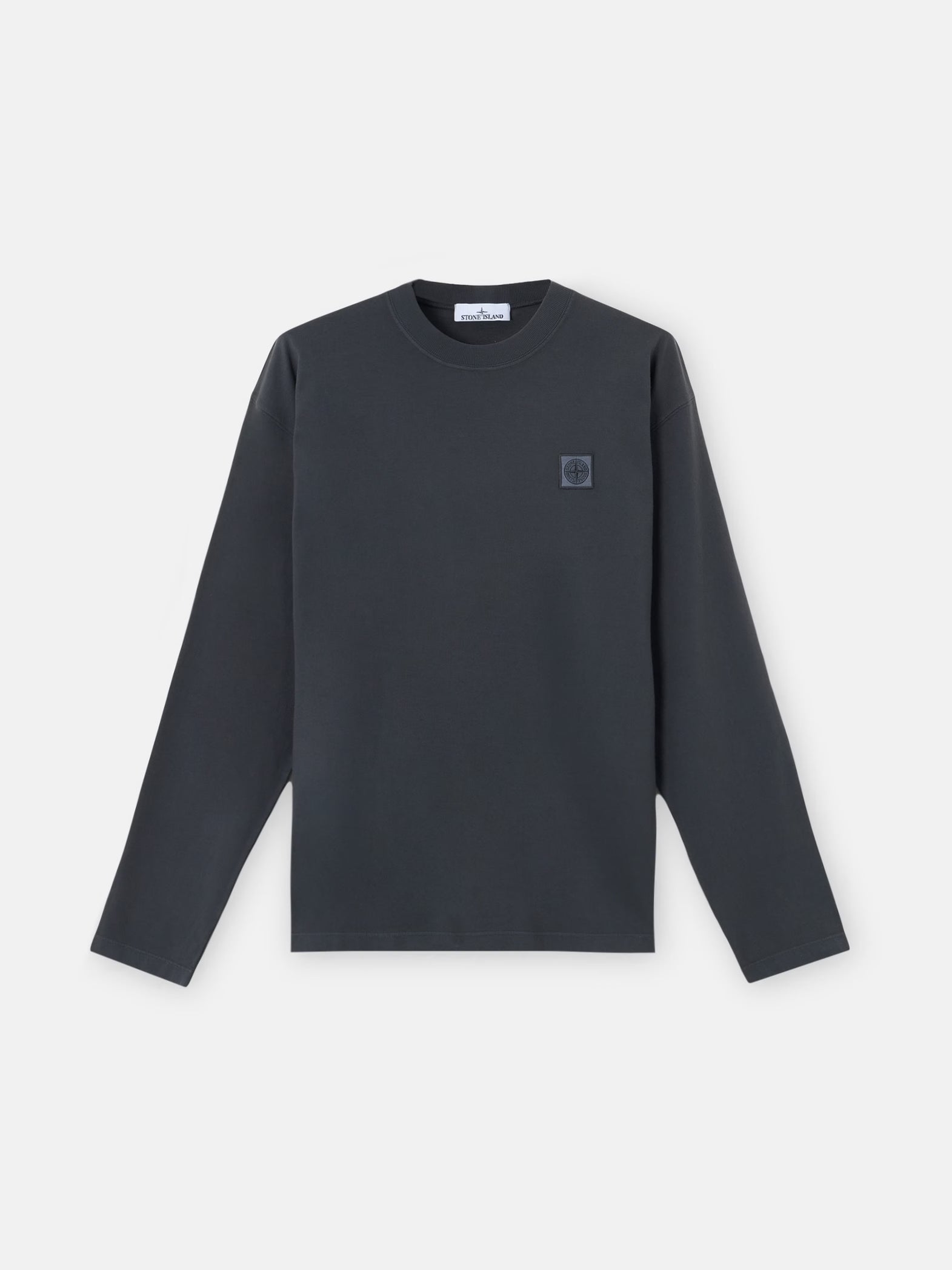 ORGANIC COTTON JERSEY LONG-SLEEVE T-SHIRT - NAVY
