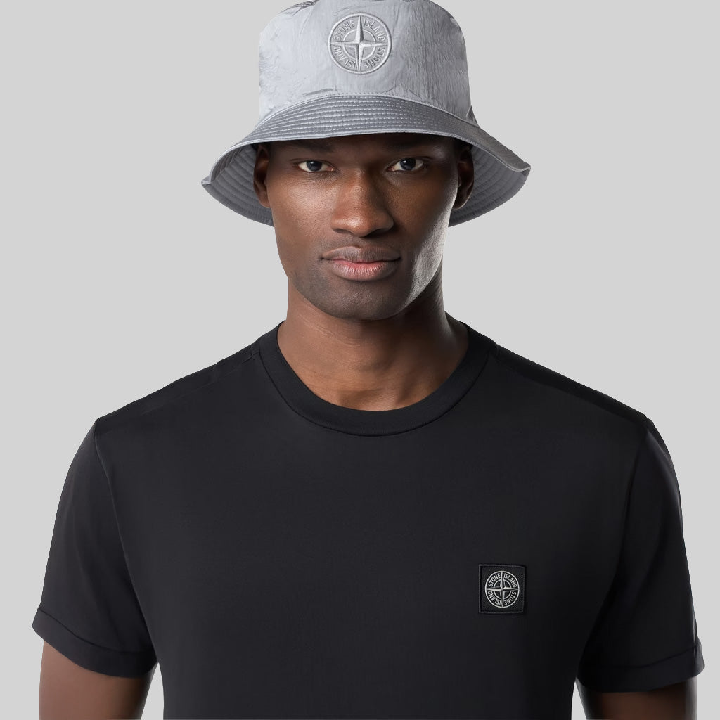 60/2 COTTON JERSEY SLIM FIT T-SHIRT - BLACK