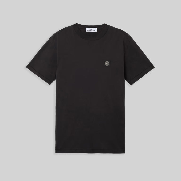 60/2 COTTON JERSEY SLIM FIT T-SHIRT - BLACK