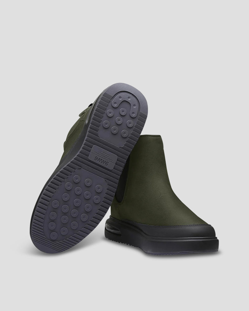 Chelsea Hybrid Boots - Black/ Olive