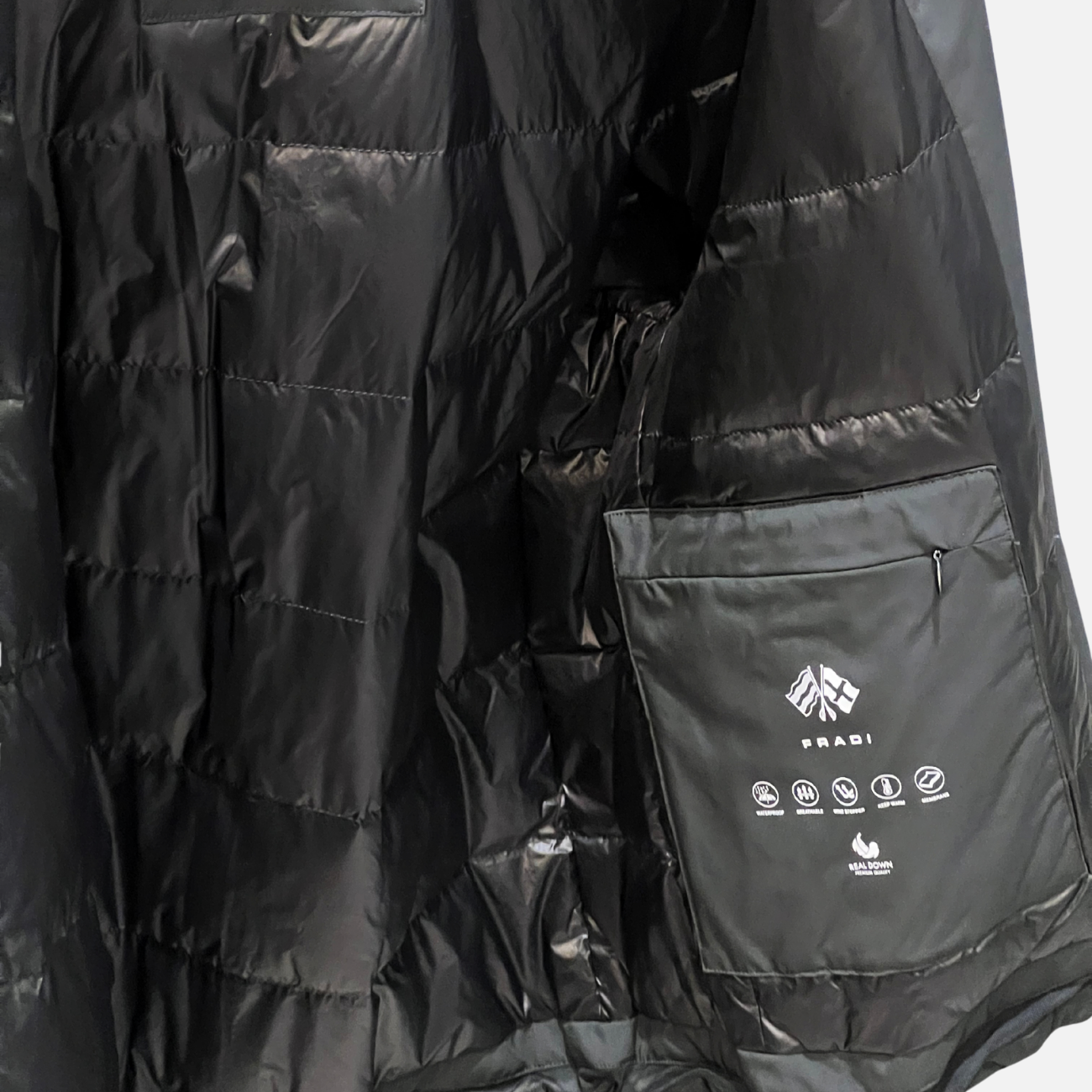 REAL DOWN BOMBER JACKET - BLACK