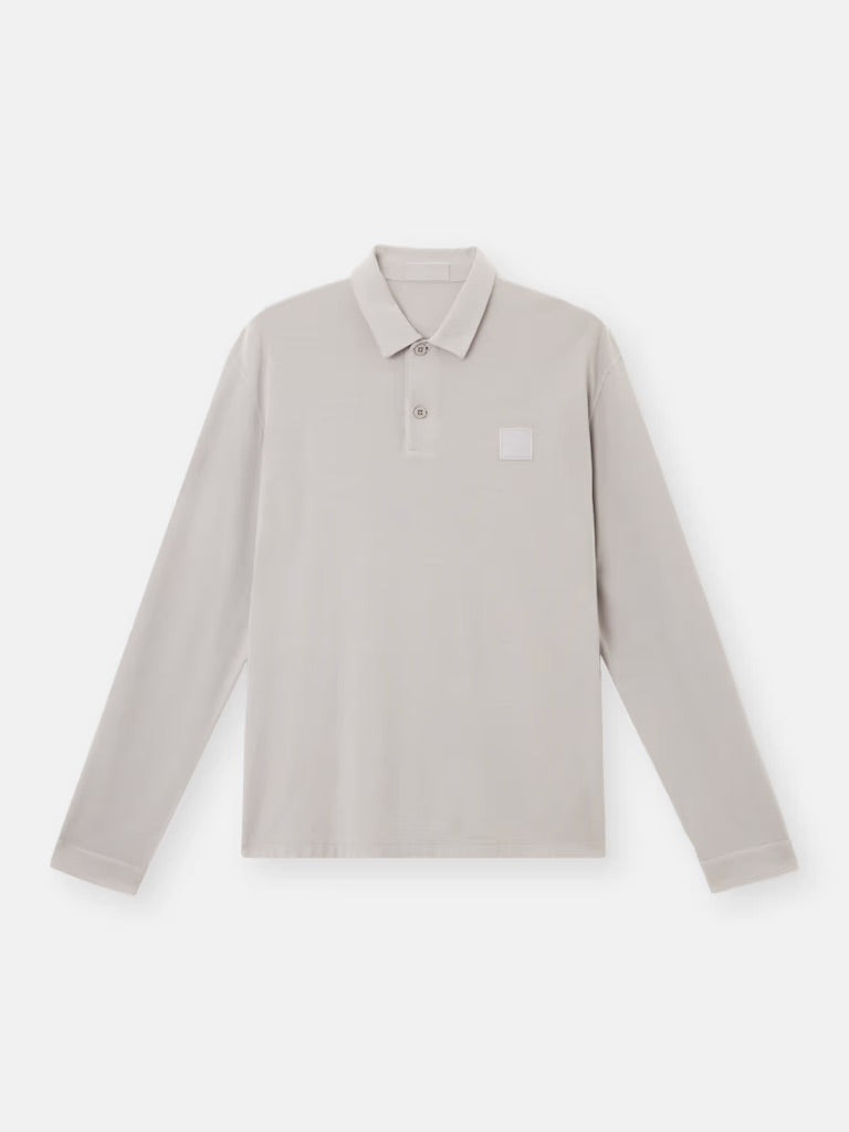 Stone Island Ghost long-sleeve polo shirt - Dust