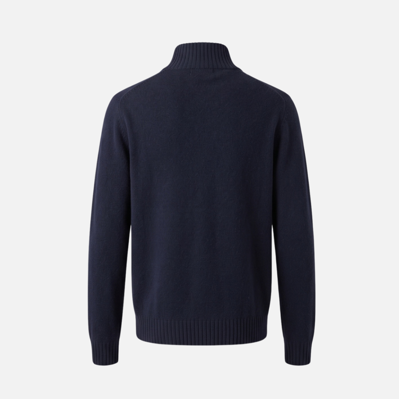 QUARTER ZIP SWEATER - NAVY