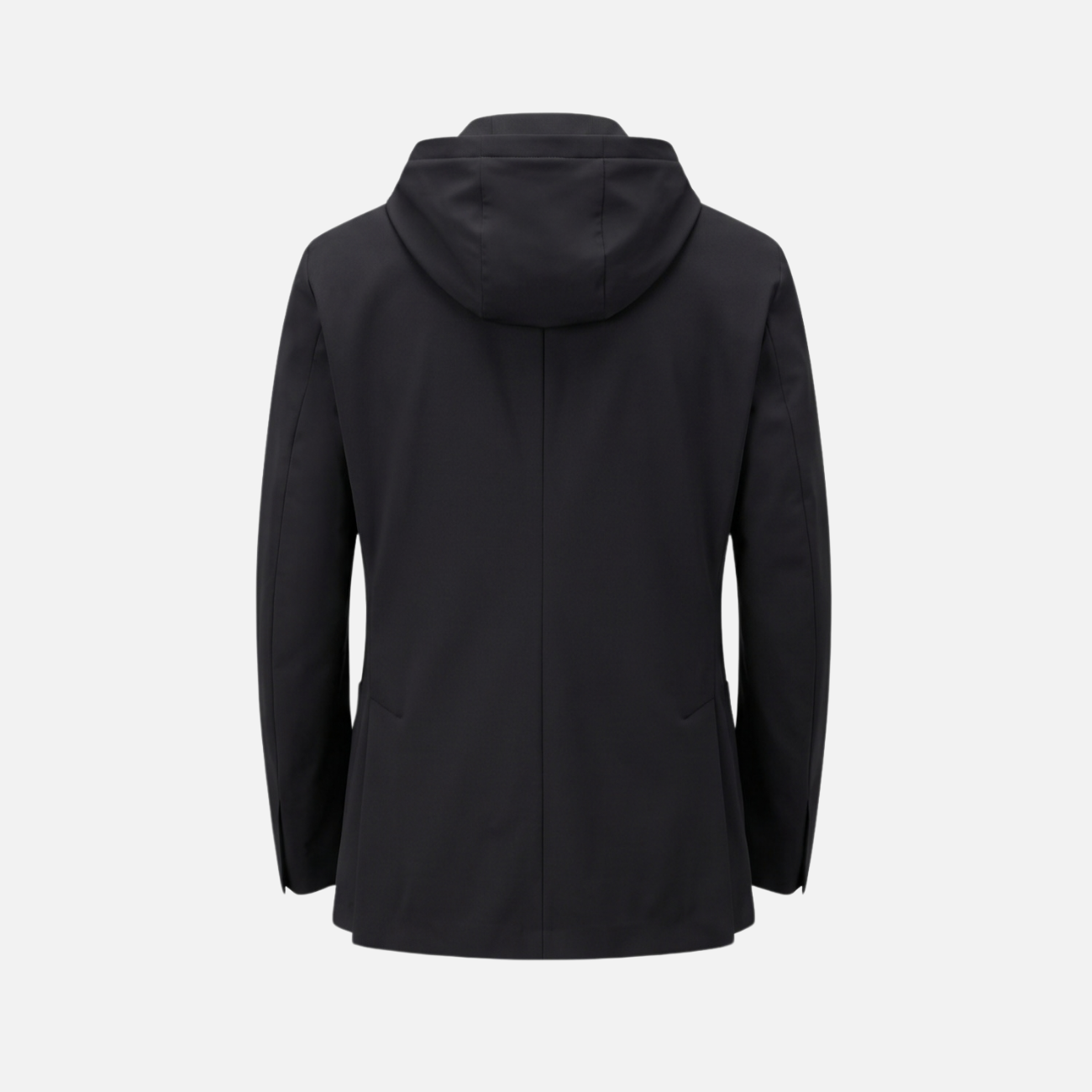HOODED SPORTS JACKET - BLACK
