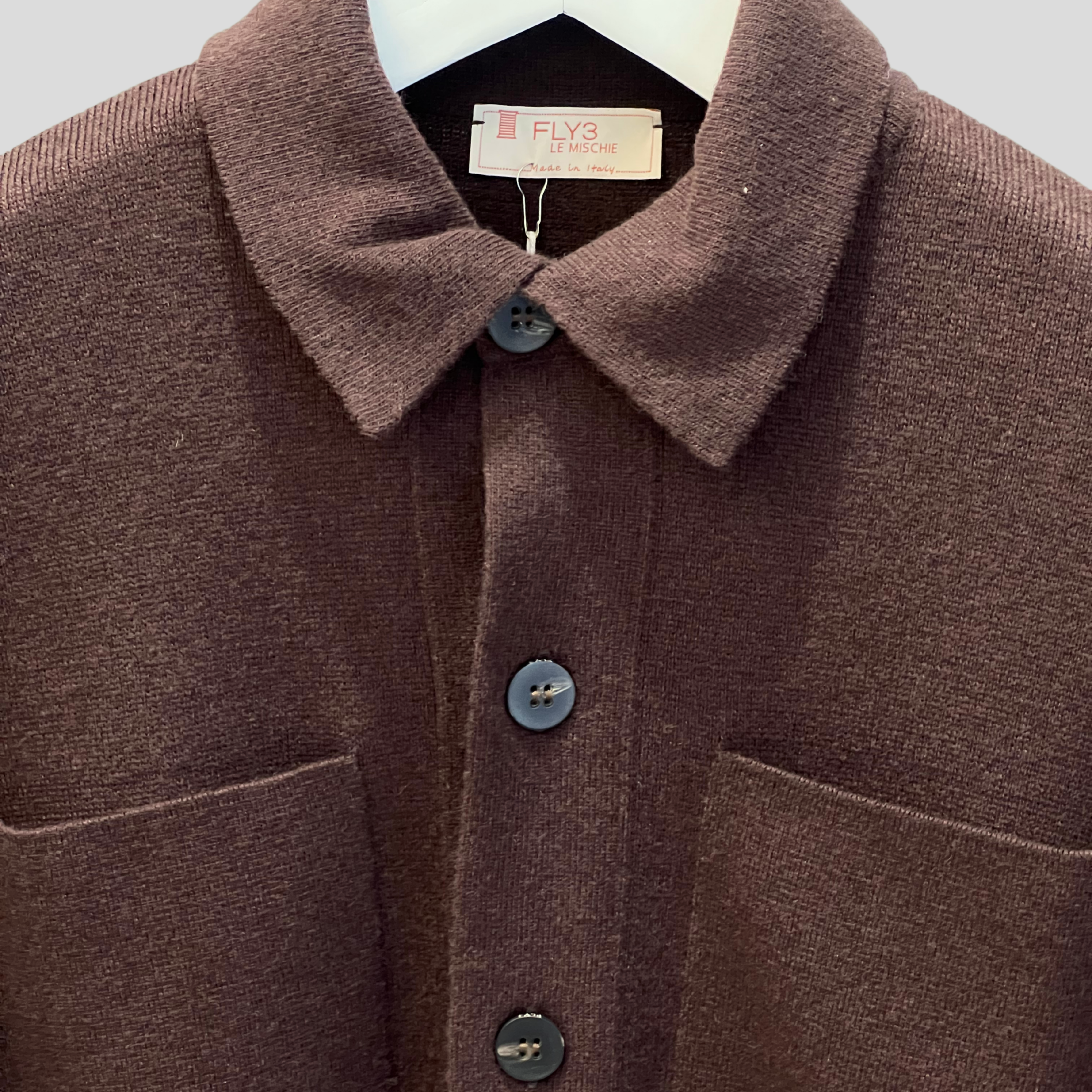 BUTTON-UP OVERSHIRT - BROWN