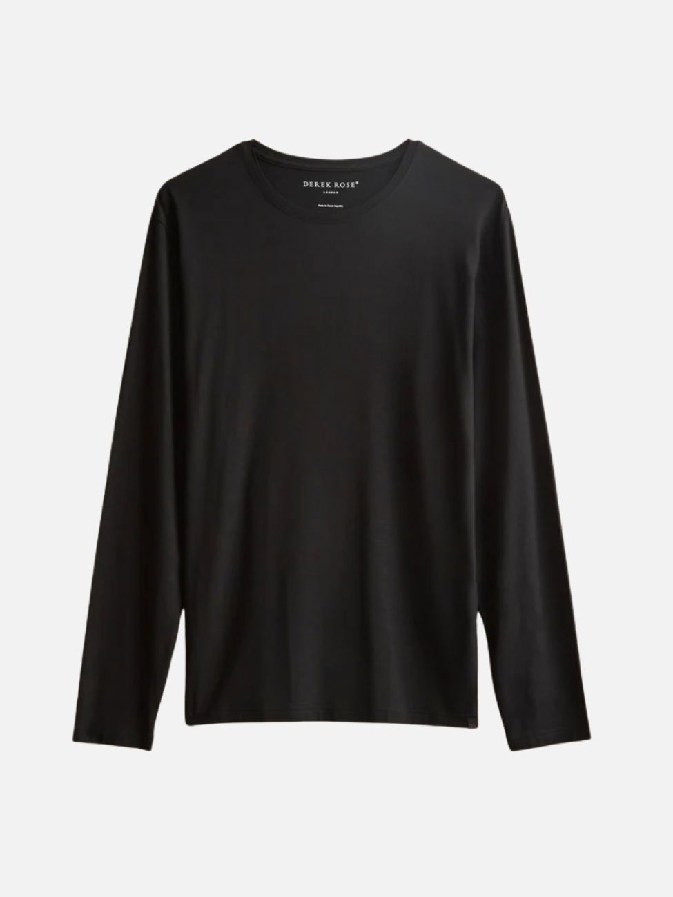 MICRO MODAL LONG SLEEVE T-SHIRT - BLACK