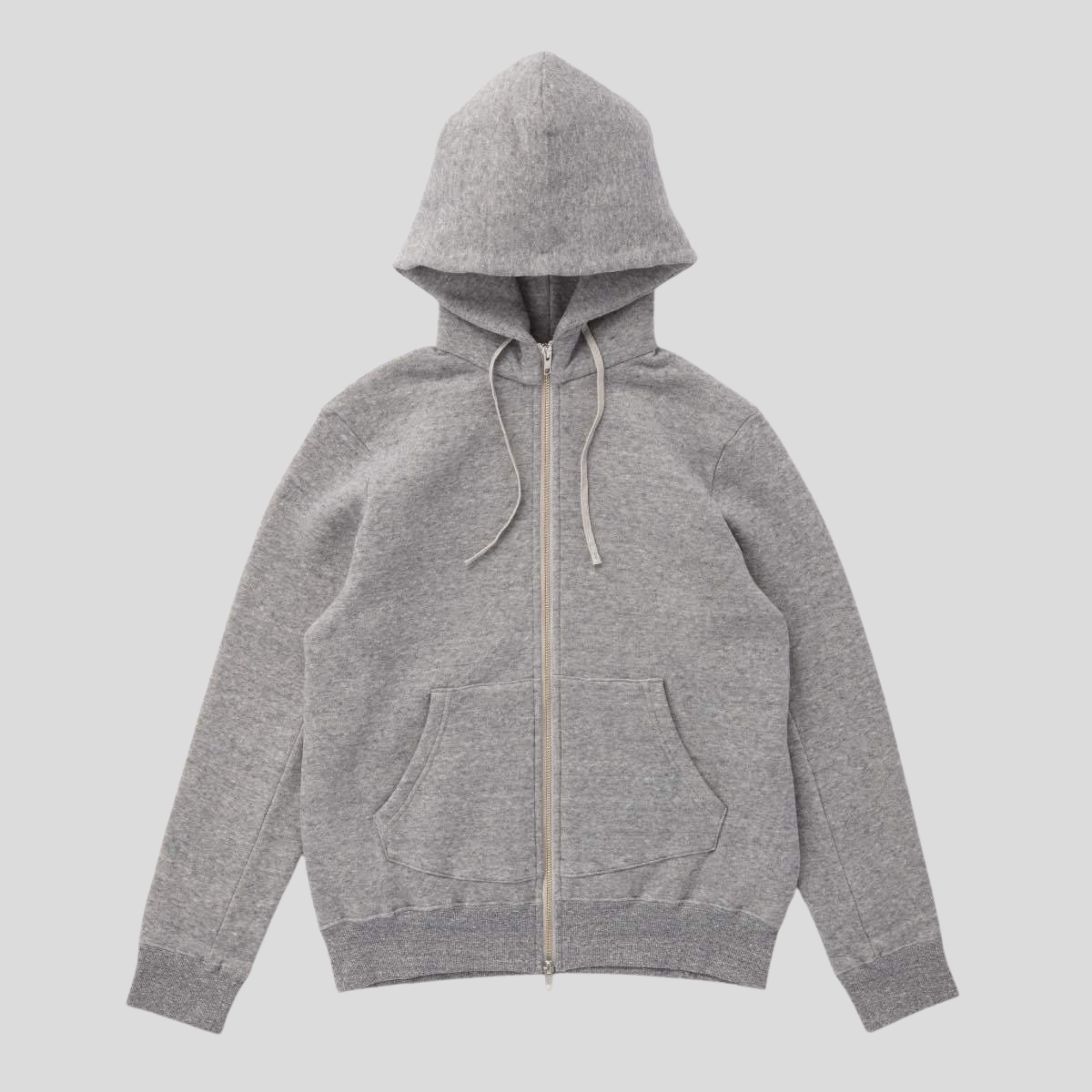ZIP-UP PARKA HOODIE - GRAY