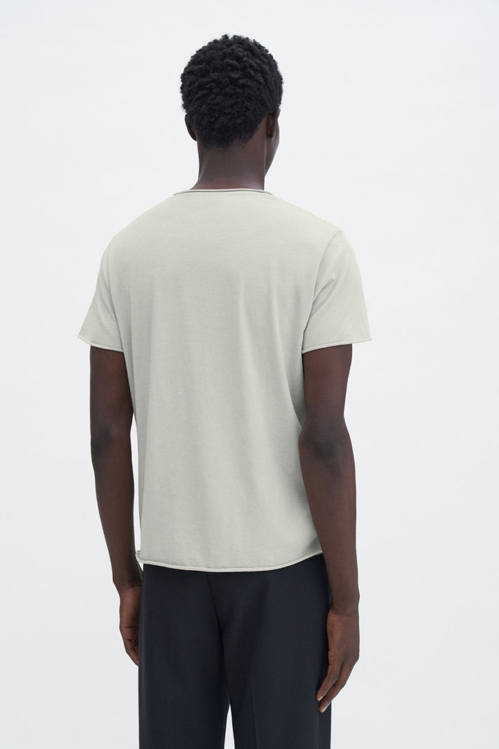 Roll Neck Tee - Faded moss