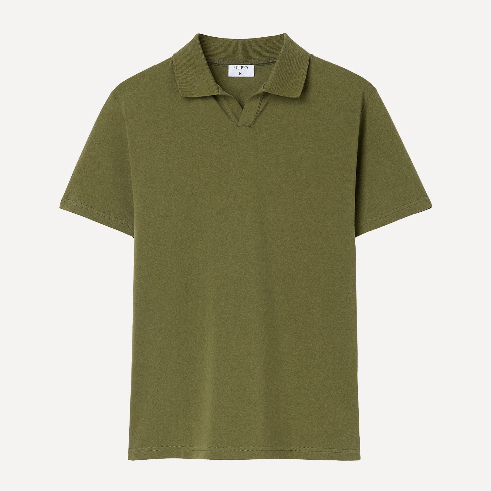 STRETCH COTTON POLO - LAUREL GREEN