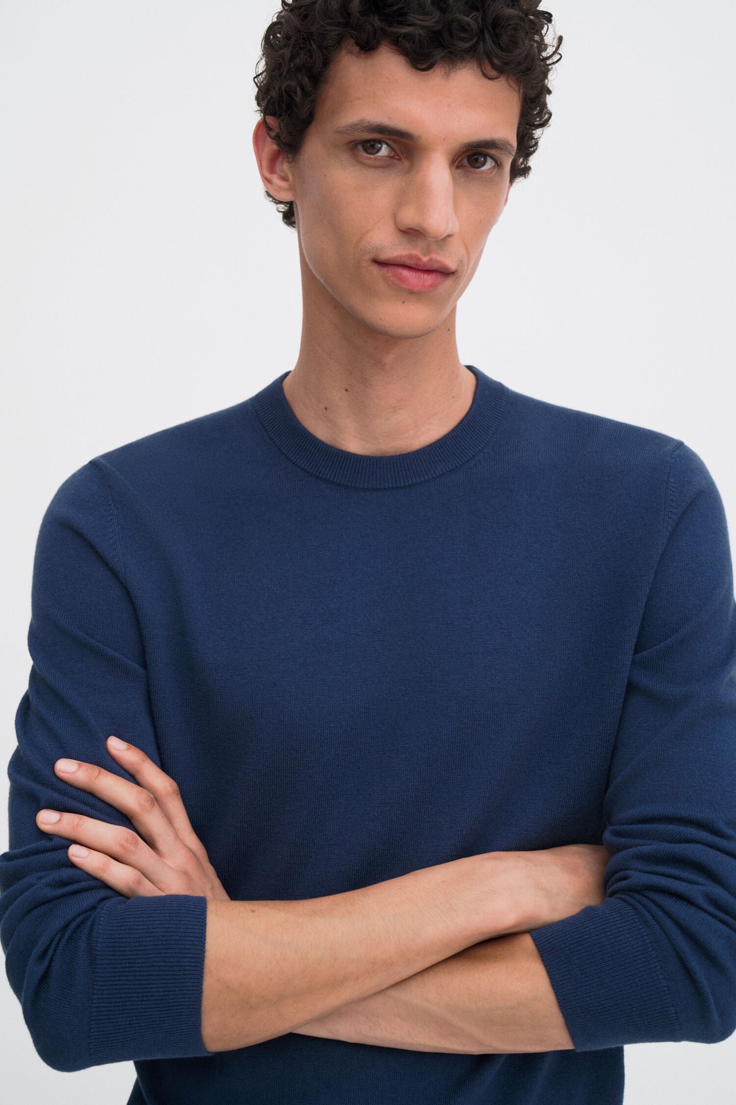 FILIPPA K COTTON MERINO SWEATER DUSK BLUE
