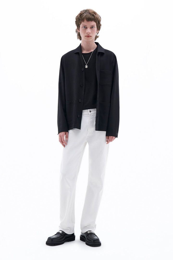 LOUIS GABARDINE JACKET - BLACK