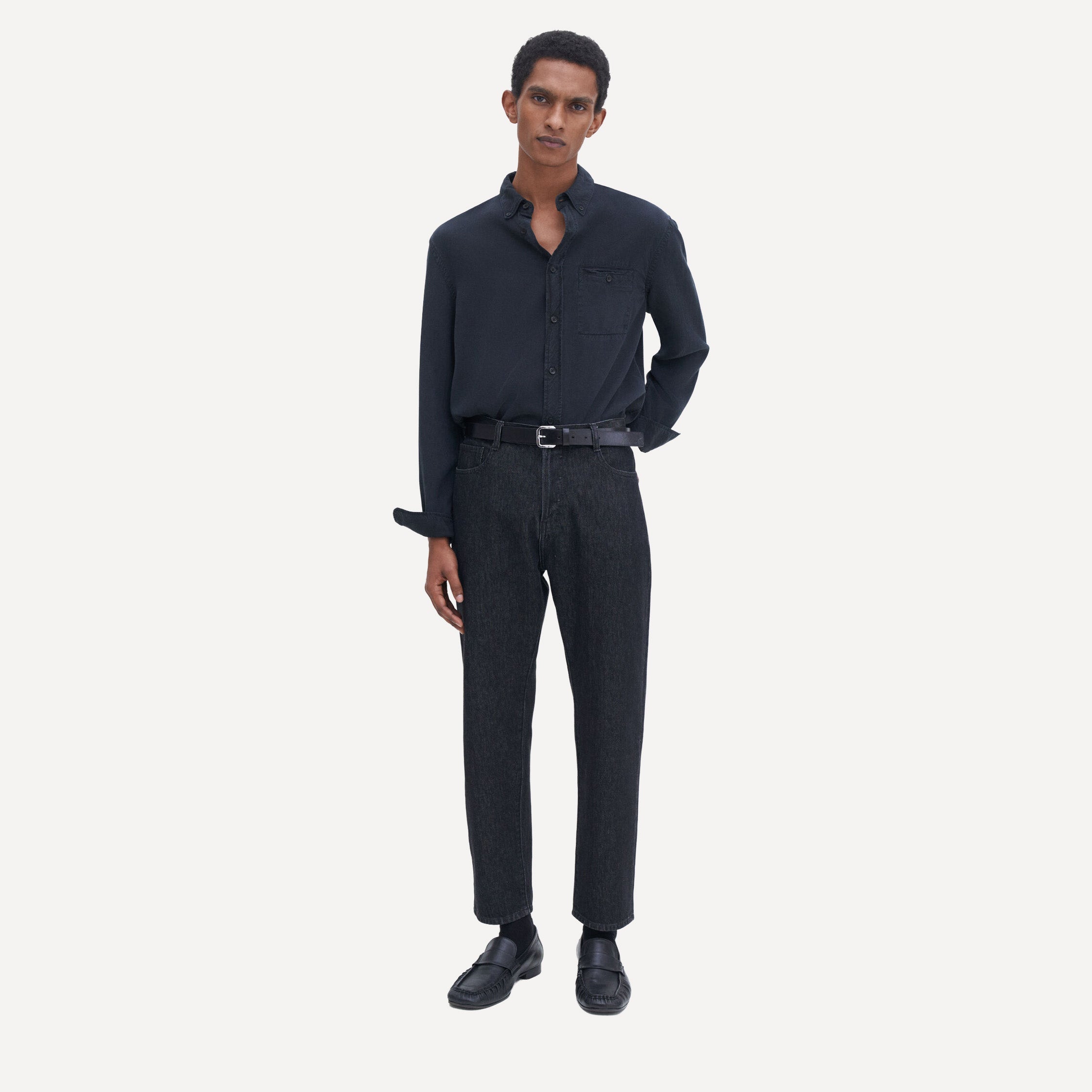 ZACHARY SHIRT - ALMOST BLACK