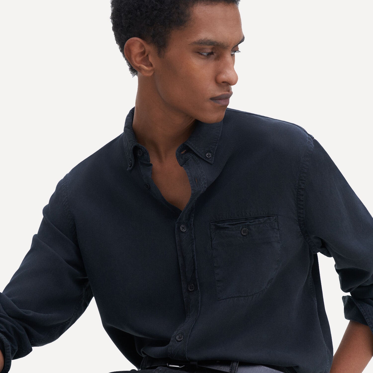 ZACHARY SHIRT - ALMOST BLACK