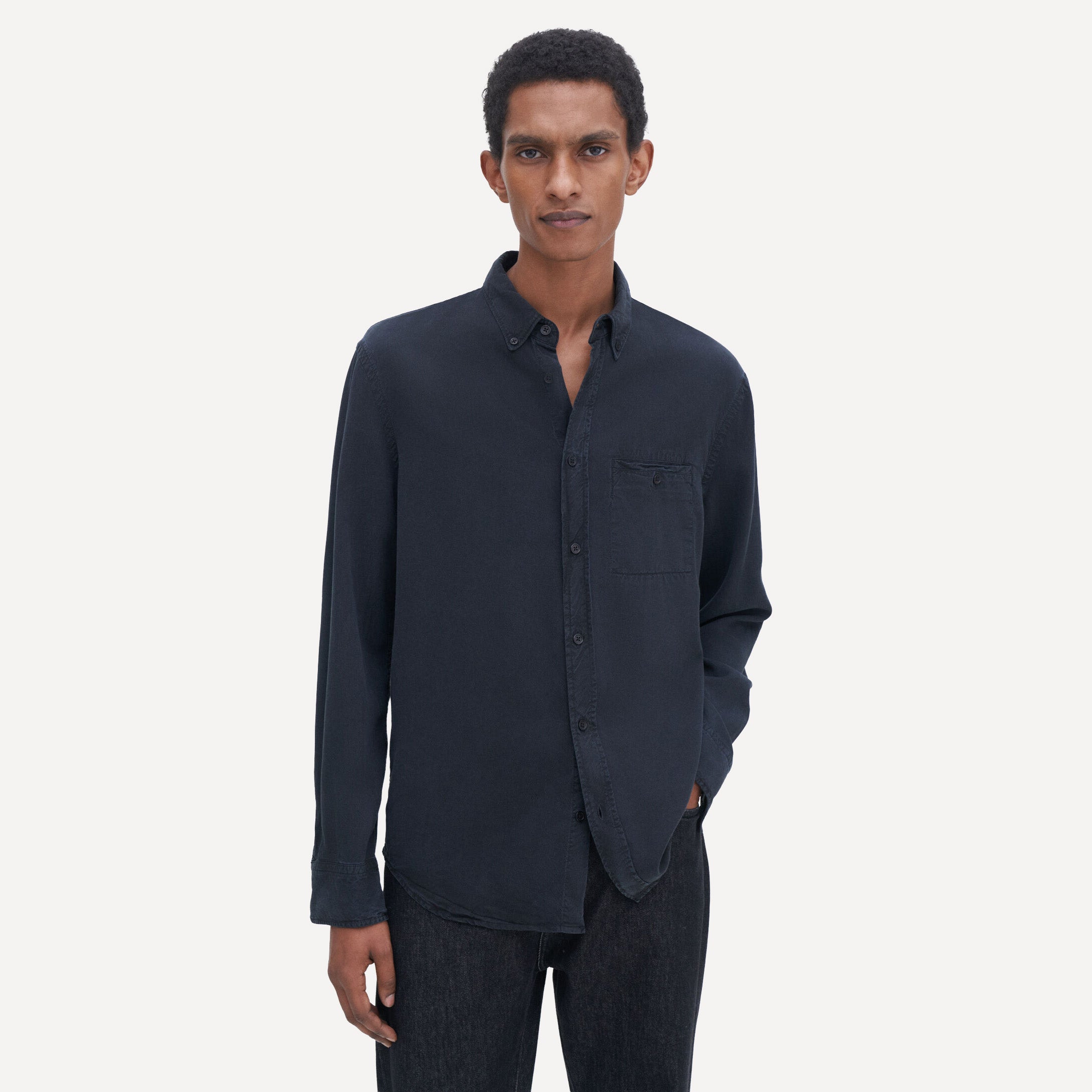 ZACHARY SHIRT - ALMOST BLACK