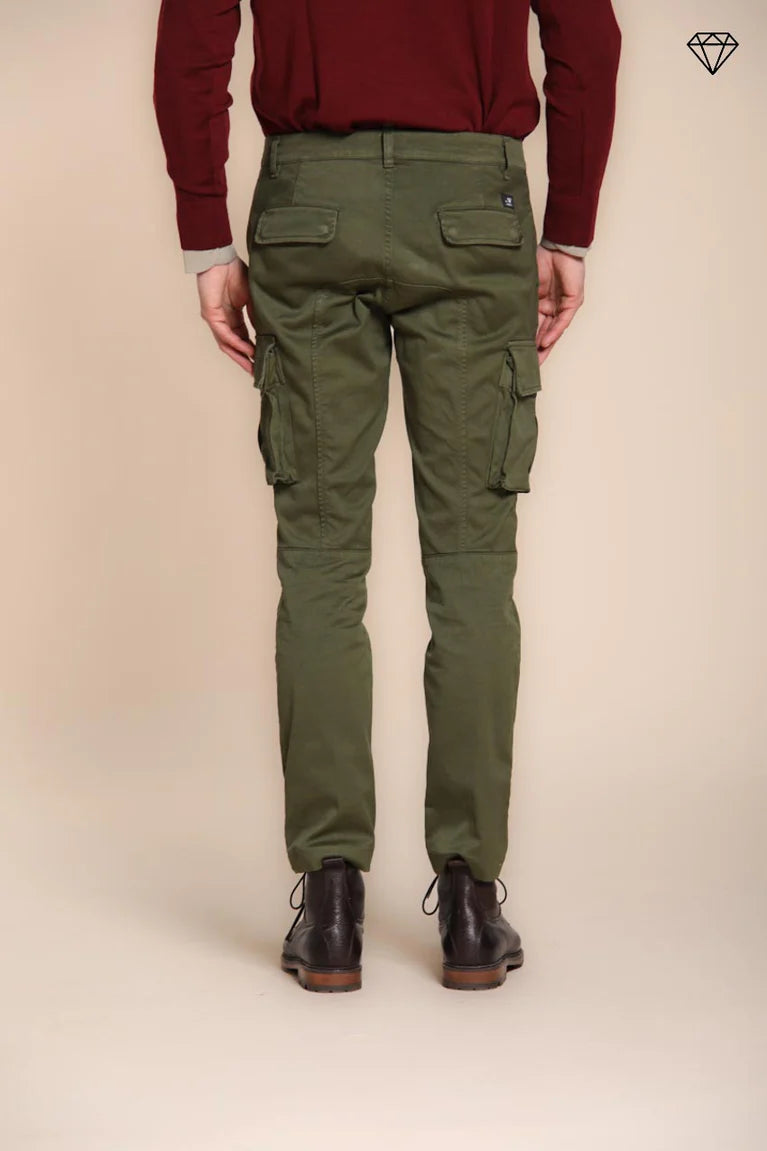 CHILE EXTRA SLIM FIT CARGO TROUSERS - OLIVE