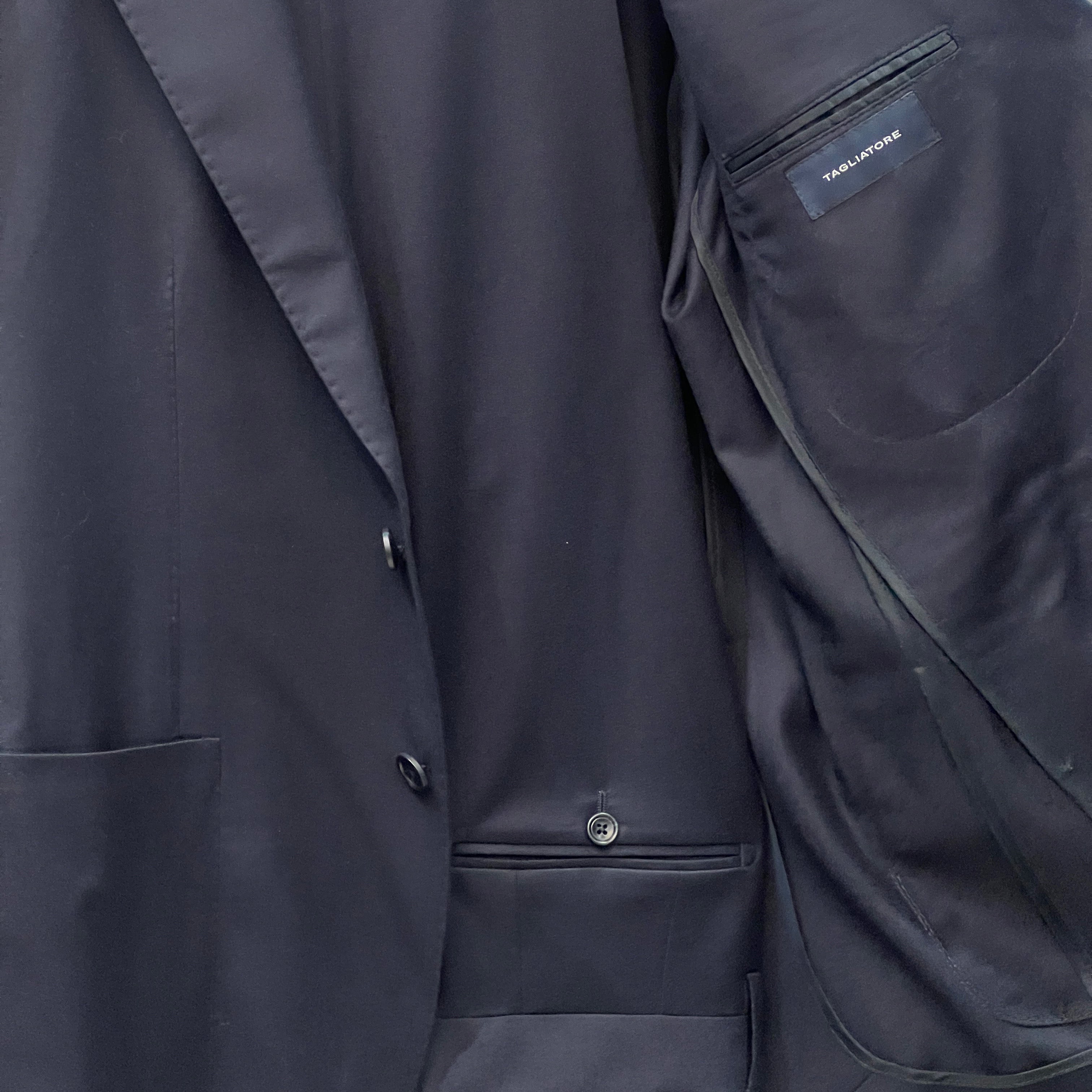 VIRGIN WOOL SUIT - NAVY