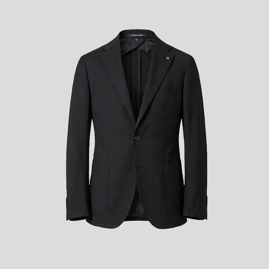 VIRGIN WOOL SUIT - BLACK