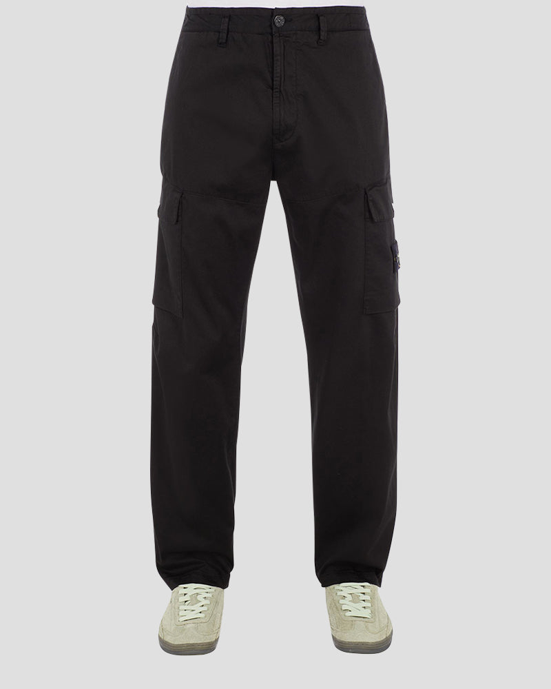 Regular fit cargo pants - BLACK