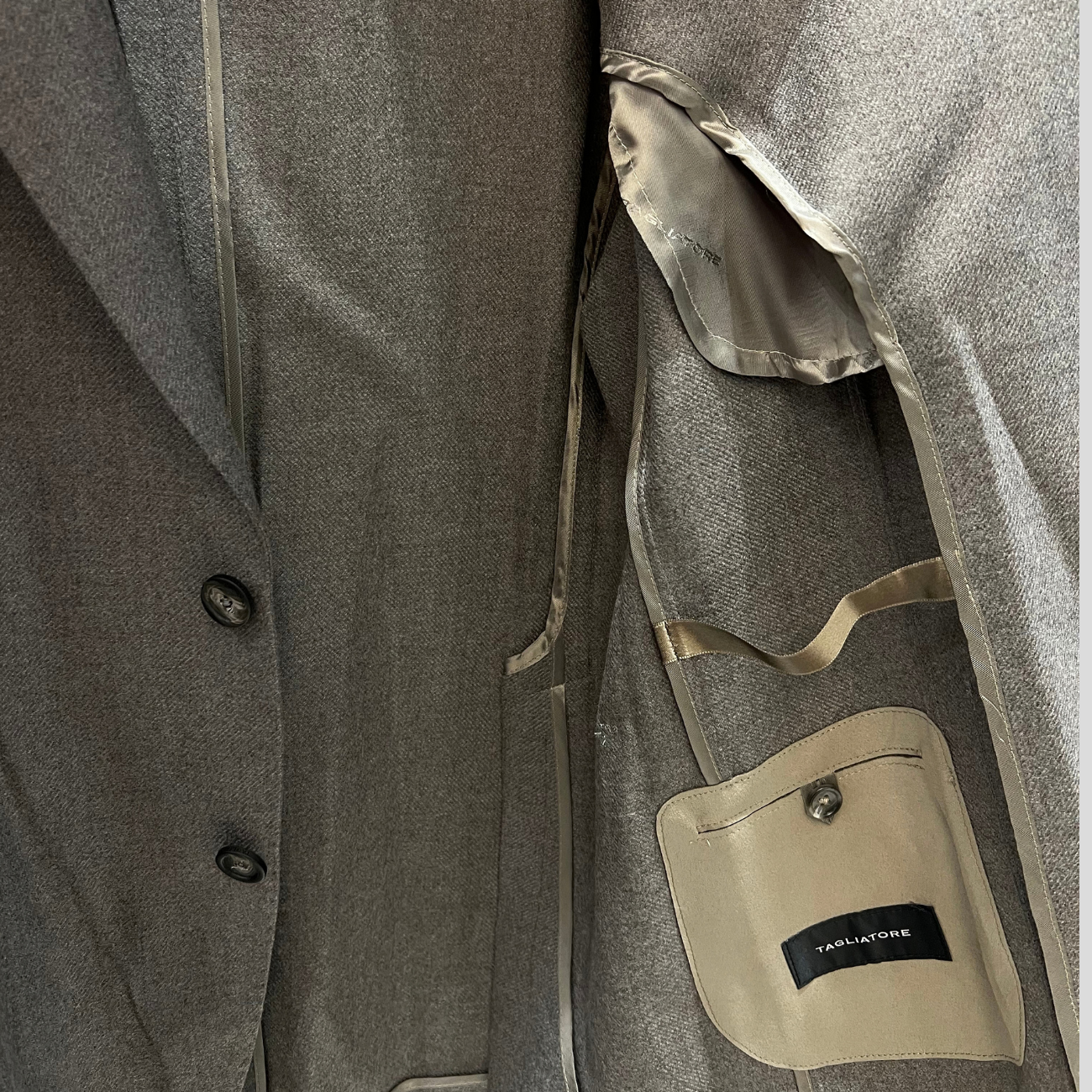 CASHMERE BLEND BLAZER - BEIGE