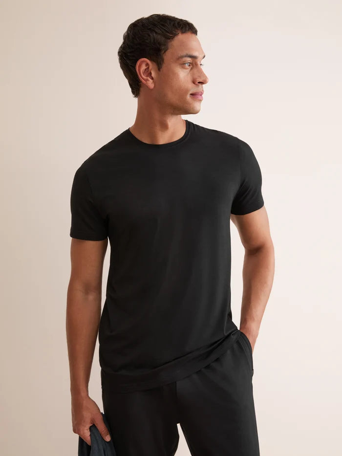 MICRO MODAL T-SHIRT - BLACK