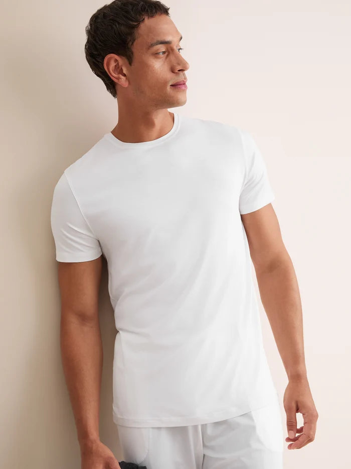 MICRO MODAL T-SHIRT - WHITE