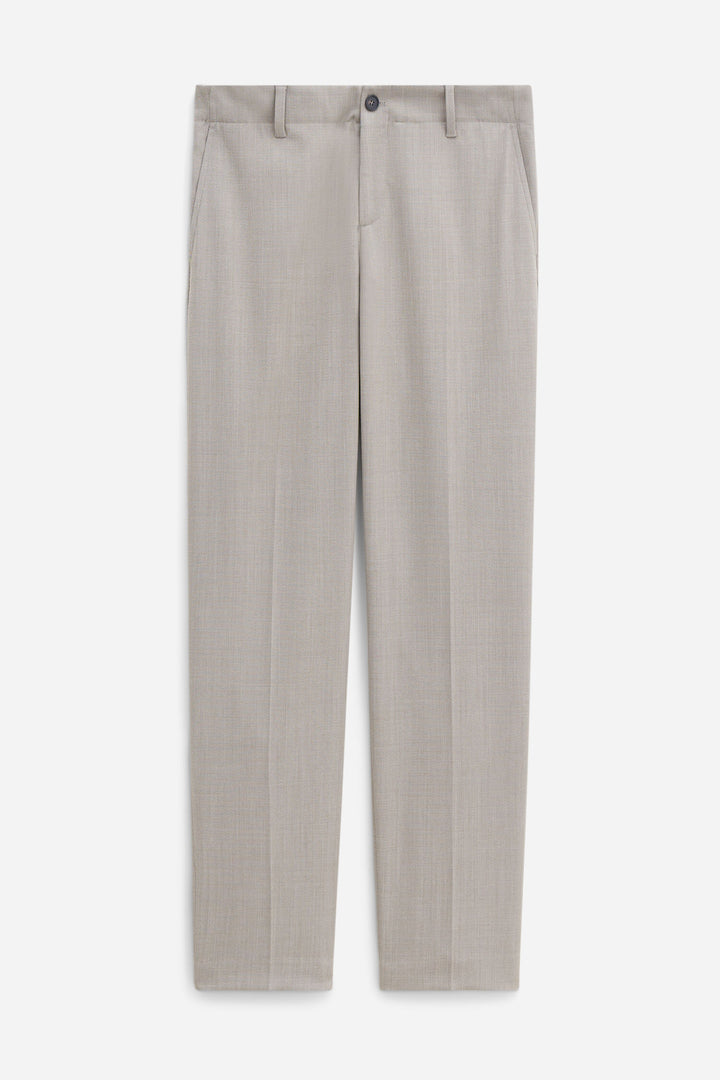 Troy Elastic Waist Tailored Trousers - Sage Melange